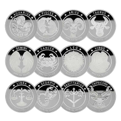 1온스 황도 12성좌 별자리 실버 불리온 메달